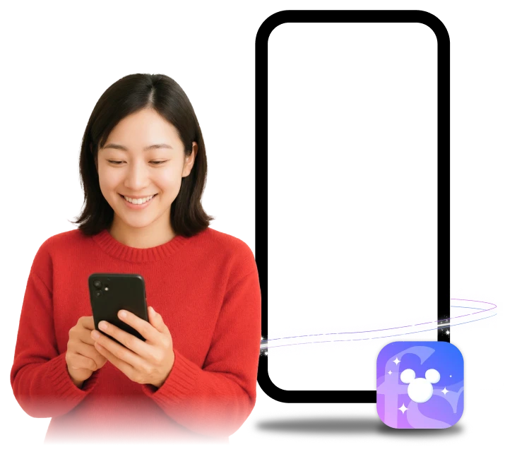 ファンタスピークのアプリ画面イメージ（スマートフォン版）