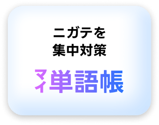 ニガテを集中対策マイ単語帳